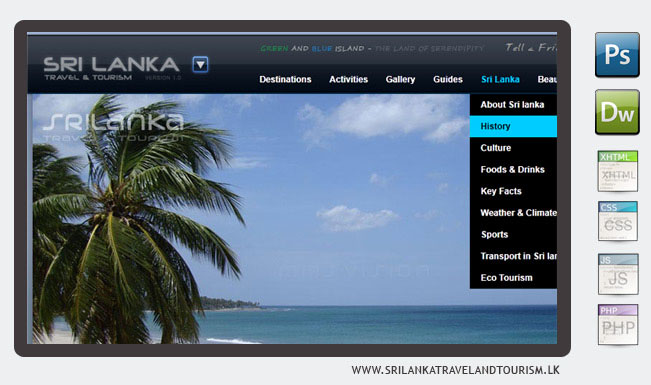 sri lanka travel and tourism web site